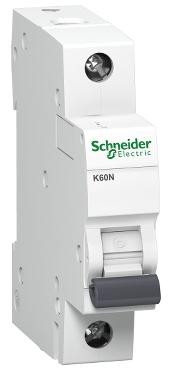 Vypínač nadprúdový 1P B 25A 6kA AC K60N A9K01125, Schneider