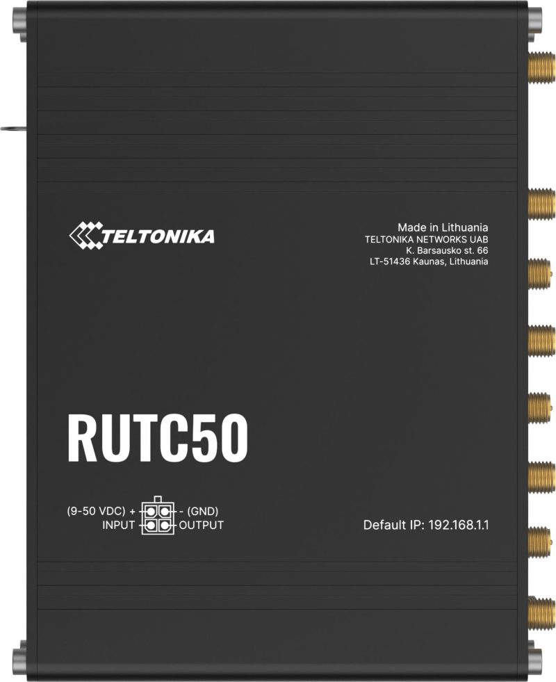 Teltonika RUTC50 router priemyselný 5G (RUTC50200000)