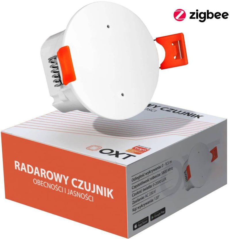 OXT Senzor radar prítomnosti jasności 230V ZigBee Tuya T160