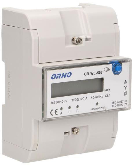 Indikátor Opotrebenia Energie ORNO OR-WE-507 3-FAZOWY