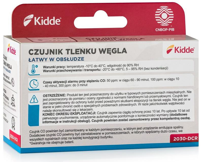 Senzor oxidu uhoľnatého Kidde 2030-DCR – Obrázok 2