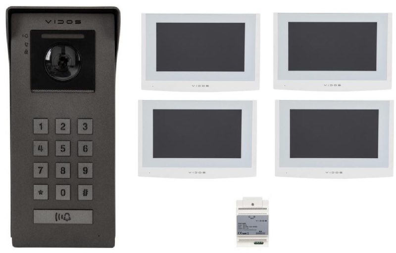 Videovrátnik Vidos 2IP S200/4 x M200W-X