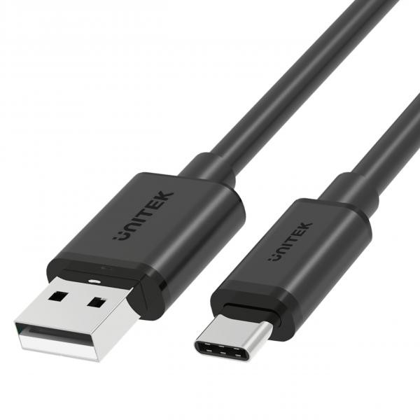 Unitek kábel USB-A 2.0 - USB-C 3m C14069BK