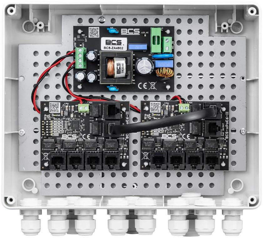Sada do napájania kamier IP BCS Power BCS-IP8/Z/E-S