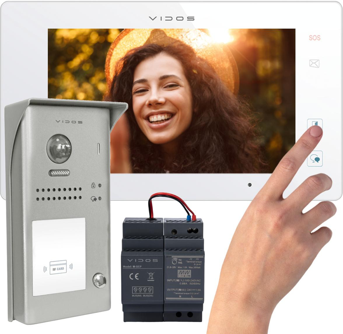 Wideodomofon VIDOS DUO M1021W-2 / S1101A – Obrázok 3