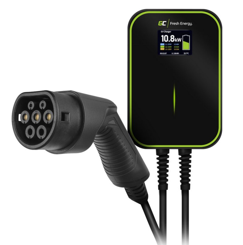 Nabíjačka EV Green Cell Wallbox EV Powerbox 22kW TYPE 2 (6m) 3-FAZ EV14