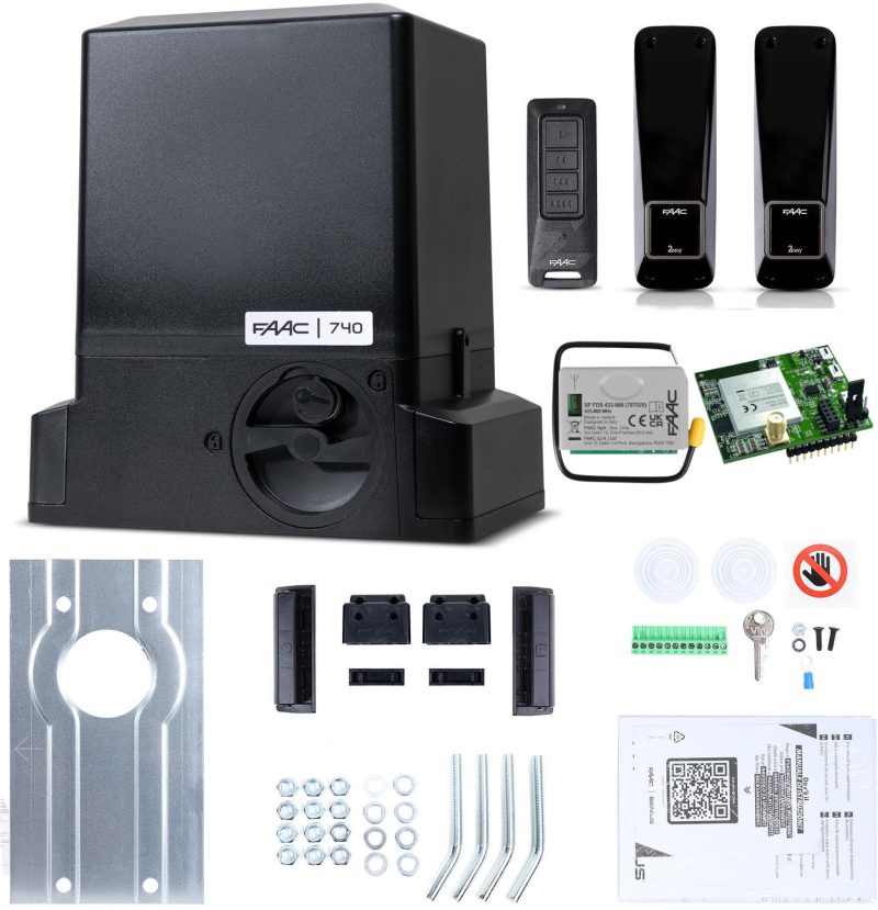 Sada Delta 2 Smart GSM - FAAC 740 (Wi-Fi+LTE+BLE) do 500kg brán posuvných