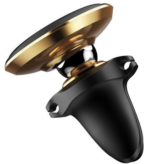 Držiak automobilový Baseus Magnetic Air Vent Holder magnetický na kratkę nawiewu - czarno-złoty – Obrázok 4