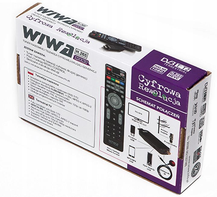 Tuner DVB-T/T2 WIWA H.265 MINI – Obrázok 7