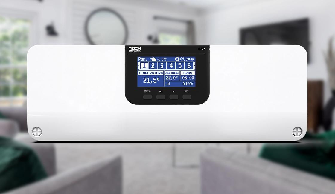 Ovládač ventilov termostatycznych (8 sekcji) komunikacja RS485 s WIFI L-12