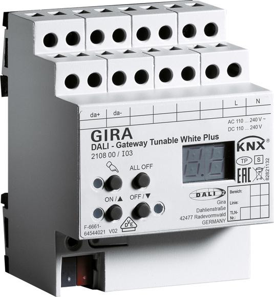 GIRA Brána DALI Tunable WH PLUS KNX 210800