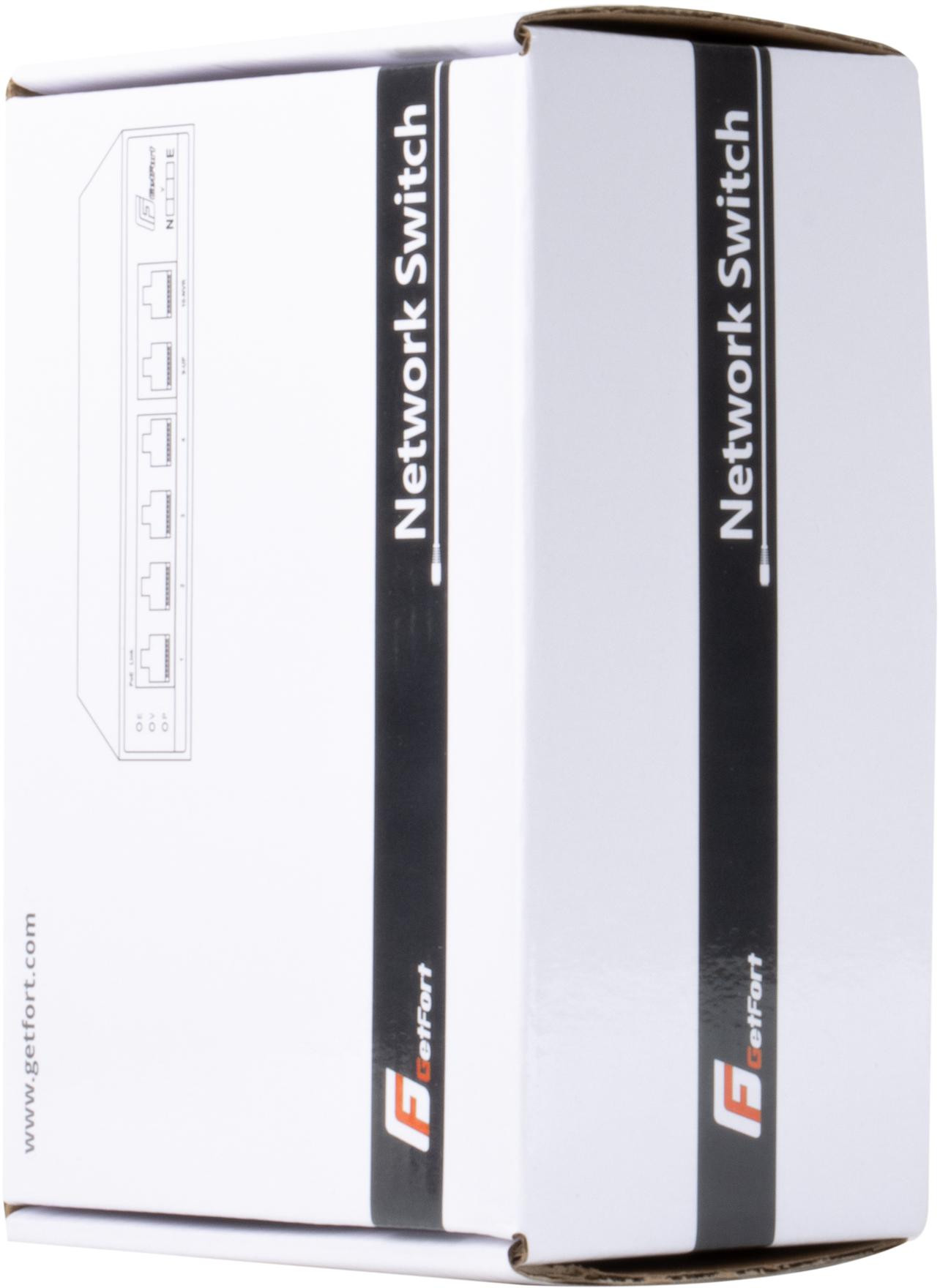 SWITCH POE GETFORT 4FE x POE + 2FE UPLINK 65W – Obrázok 4