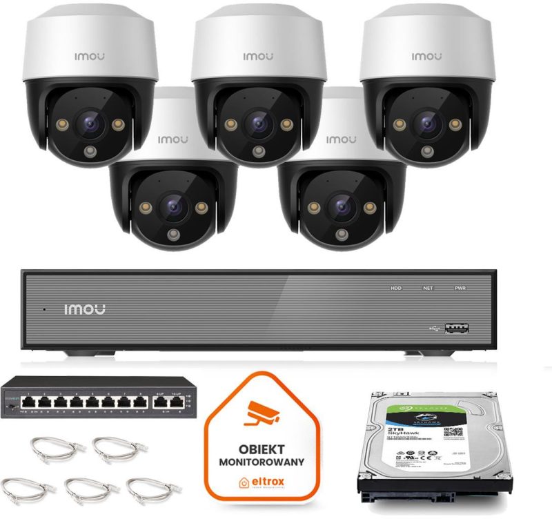 Sada monitoringu IMOU 5x kamera Cruiser 4MP POE