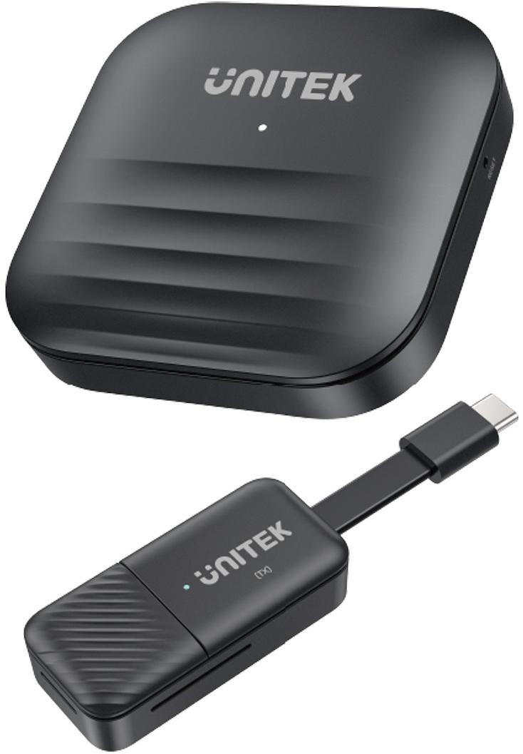 Unitek Bezdrôtový vysielač a prijímač HDMI dosah do 50m, čierny – Obrázok 2