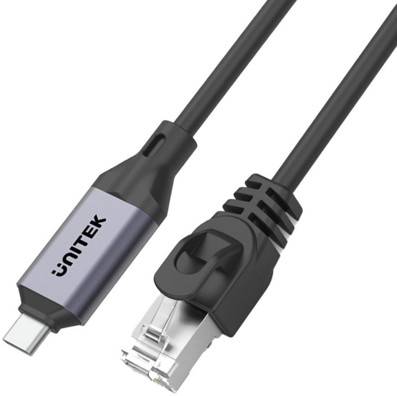 Unitek Kábel Ethernet USB C RJ-45 LAN, kábel sieťový, 2m