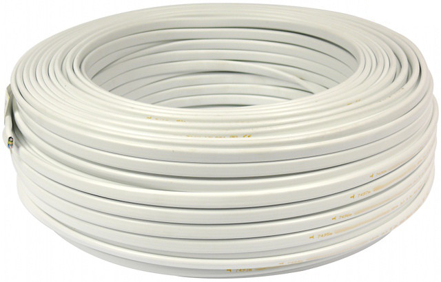 Kábel elektrický drôt plochý YDYp 450/750V 3x2,5mm2 50m Mercor