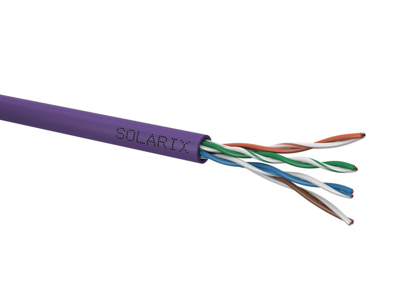 Kábel Krútená dvojlinka Solarix CAT.5E UTP LSOH Dca SXKD-5E-UTP-LSOH box 305m