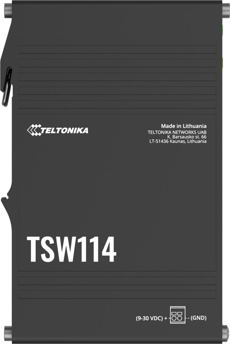 Teltonika TSW114 switch priemyselný 5xGE (TSW114000000) DIN