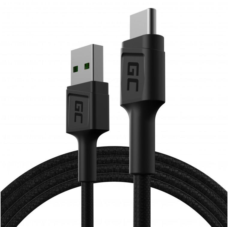 Kábel USB-A / USB-C Green Cell Powerstream 120cm ULTRA Charge Quick Charge 3.0 KABGC22