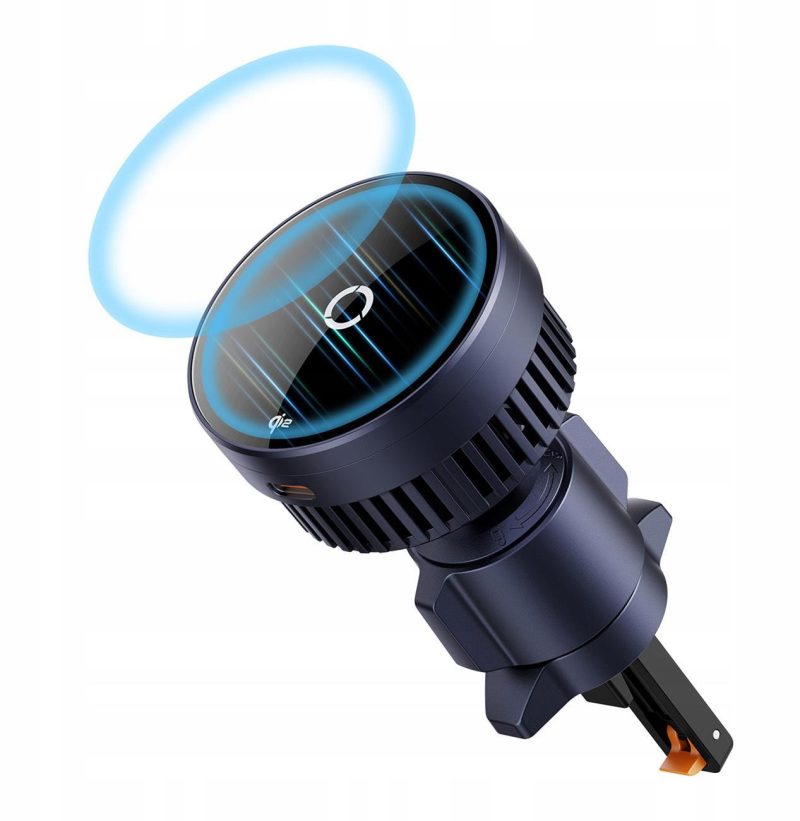 Držiak Automobilový Nabíjačka Indukčná Baseus MagPro BS-CW04 Qi 2.0 15W MagSafe na Kratkę Čierny