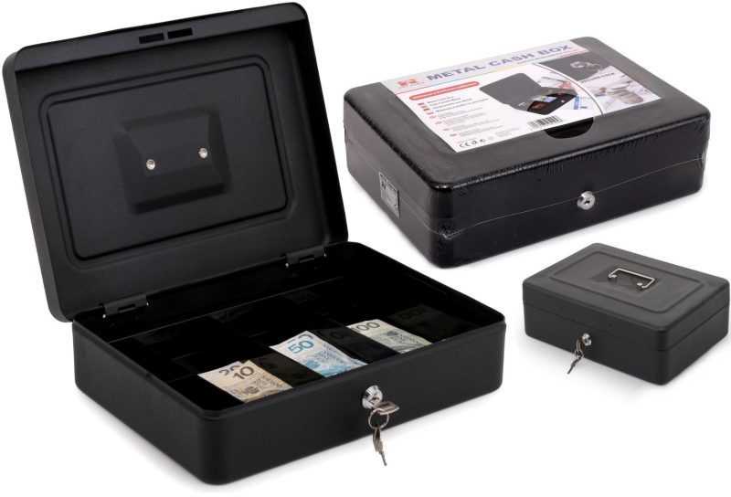 Kasetka kovová RED Eagle BOX-300 na pieniądze
