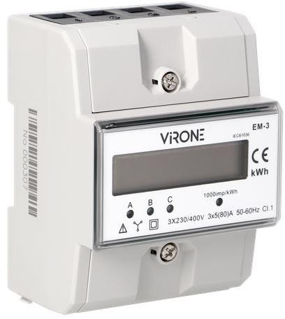 Indikátor opotrebenia energie 3 fázový Virone EM-3