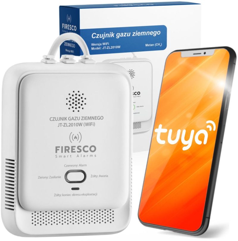 Senzor plynu ziemnego Firesco JT-ZL2010W s WIFI alikacja Tuya