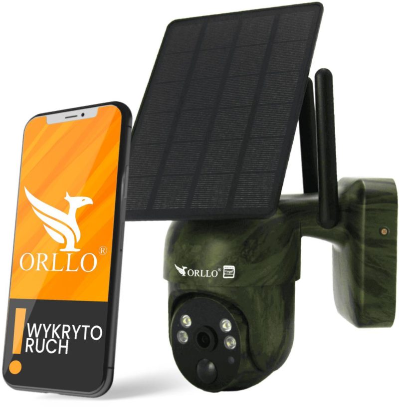 Kamera IP Orllo Bezdrôtová 4G LTE Otočná s Panelom Solarnym Orllo TZ1 MORO