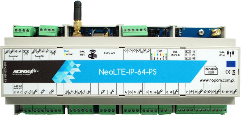 ROPAM Ústredňa Alarmová NEOLTE-IP-64-PS-D12M