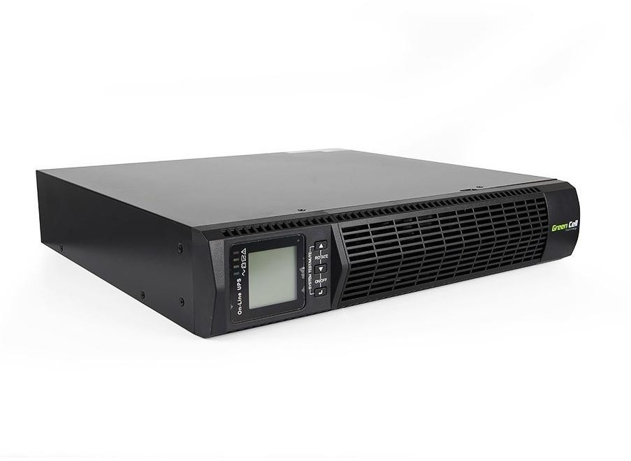 UPS Napájací zdroj Záložný Green Cell 1000VA 900W do Skrine RACK RTII Z Displejom LCD UPS13 – Obrázok 2