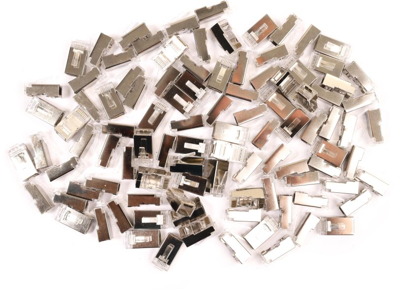 Zástrčka Sieťový Getfort RJ45 CAT.6 8P8C Tienený s prowadnicą (100 ks)