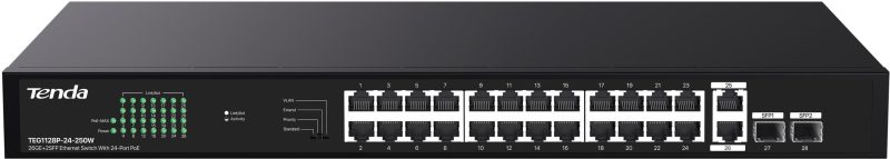 Switch POE Tenda TEG1128P-24-250W