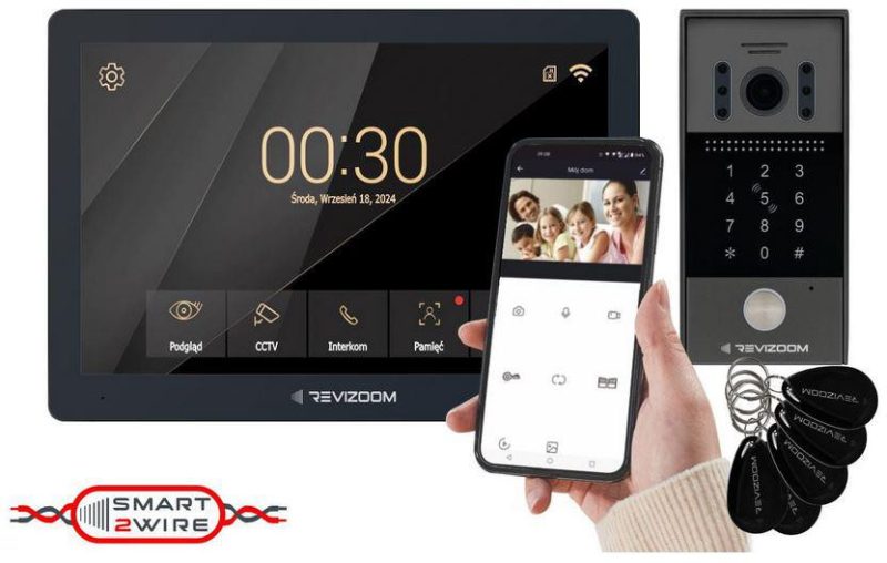 Videovrátnik Revizoom RM-T203HD BLACK/RC-212HD-CK1
