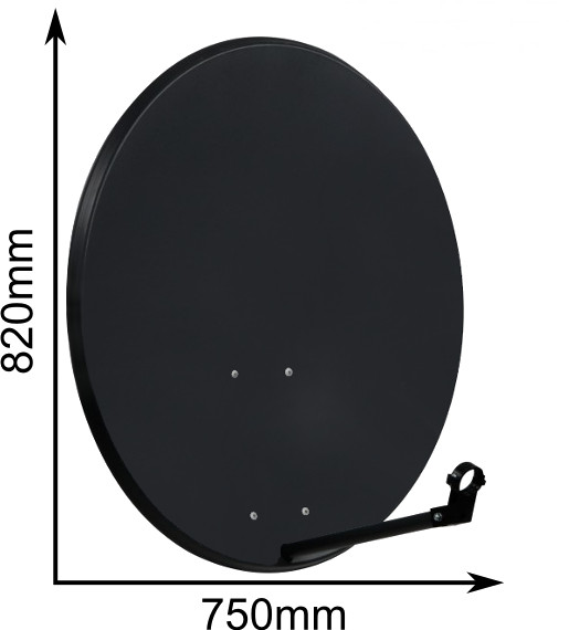 CZASZA ANTENA 80 CM CIEMNA (ASC-800M-C); 8881 – Obrázok 5