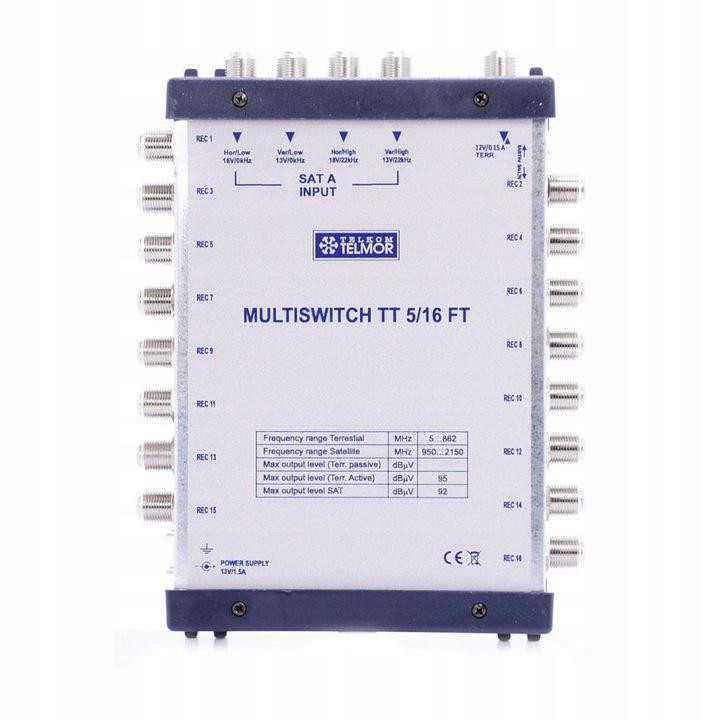 Multiswitch TT 5/16 Telmor - koncový