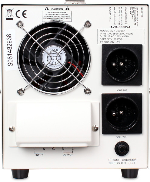 STABILIZATOR NAPIĘCIA VOLT POLSKA AVR 3000 – Obrázok 3
