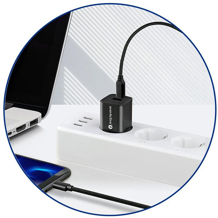 Kábel USB-C / USB-C everActive CBB-1PD5 100cm PD 100W 5A – Obrázok 6