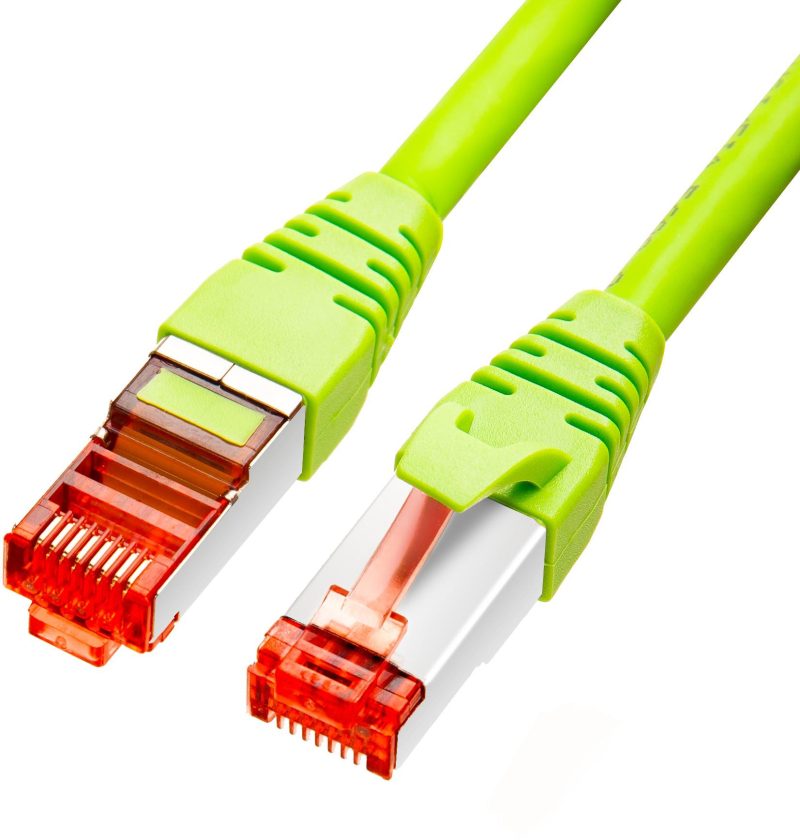 Patch kábel Krútená dvojlinka Getfort CAT.6A S/FTP LSOH 0,25m zelený