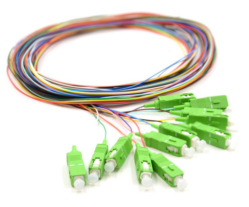 12X Pigtail SC/APC SM G657A2 GOLD sada 12x 2m