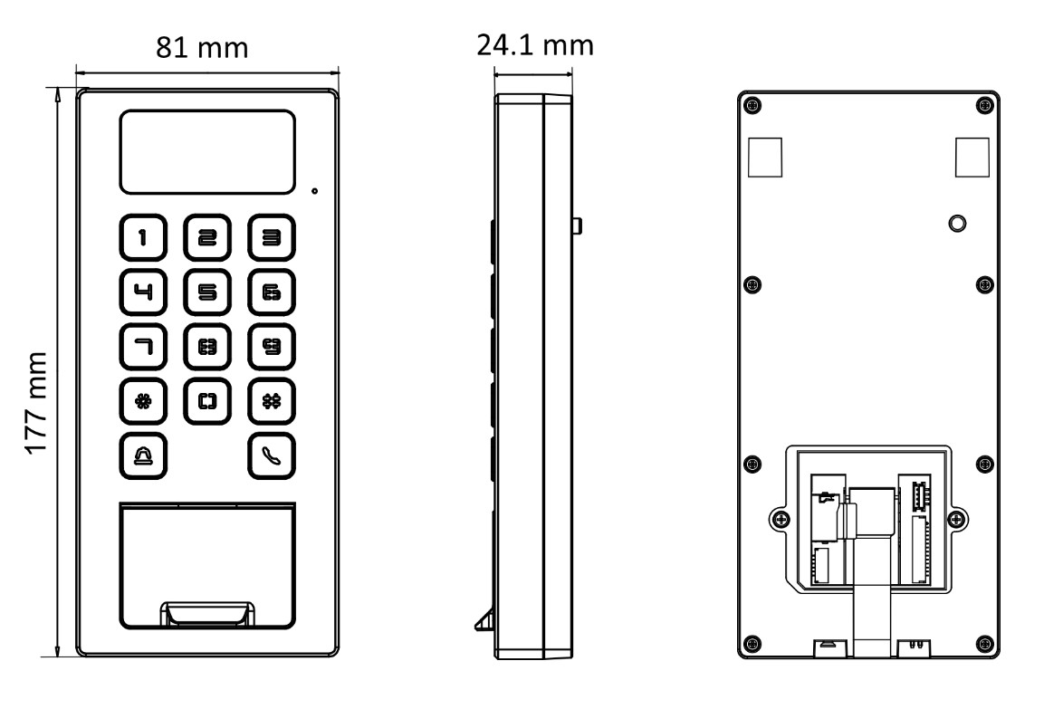 Terminál Kontroly Prístupu Hikvision DS-K1T502DBFWX-C – Obrázok 3