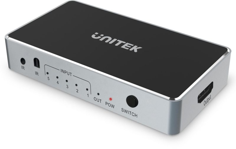 Unitek Prepínač signálu HDMI 1.4b 5 IN-1 OUT 4K