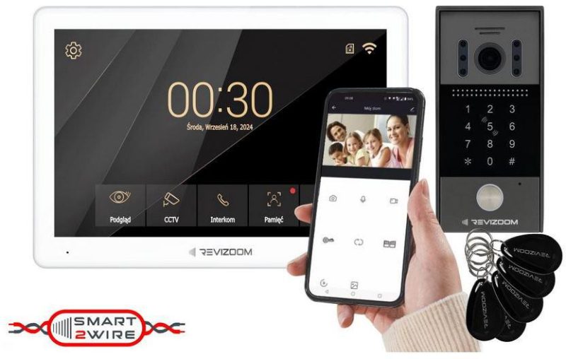Videovrátnik Revizoom RM-T203HD WHITE/RC-212HD-CK1