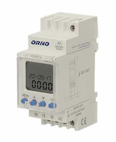 Programátor elektronický ORNO na na lištu DIN OR-PRE-433