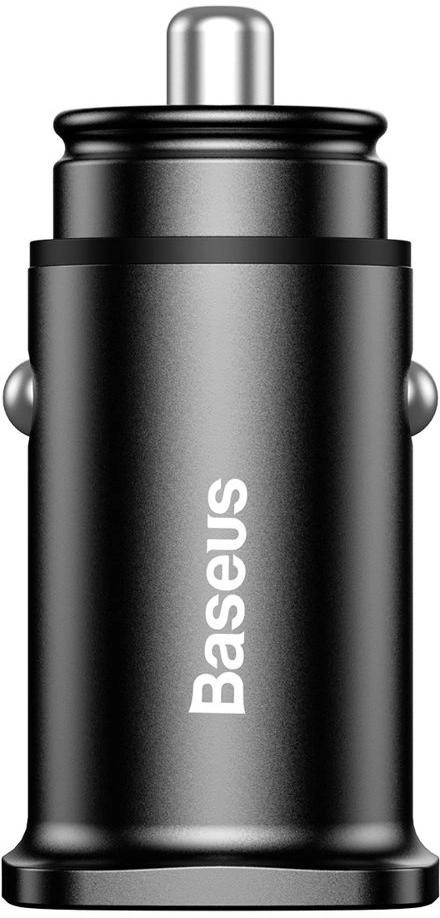 Baseus Square nabíjačka automobilová 2x USB QC3.0 Quick Charge 3.0 SCP AFC 30W čierny