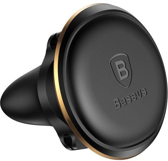 Držiak automobilový Baseus Magnetic Air Vent Holder magnetický na kratkę nawiewu - czarno-złoty – Obrázok 3