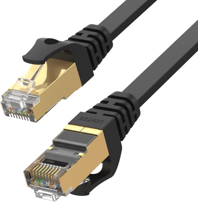 Kábel Ethernet Unitek patch kábel cat.7 SSTP (8P8C), RJ-45 LAN, kábel sieťový 15m, plochý