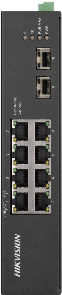 1a7054ad7402dc49434f19f2c8a9f605_original Switch Hikvision DS-3T0510HP-E/HS – 8× PoE Gigabit + 2× SFP, priemyselný – Obrázok 1