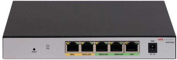 Hikvision DS-3WG105G-SI - 5-portový gigabitový router All-in-One s IPsec a L2TP VPN, správa AP až 32 ks