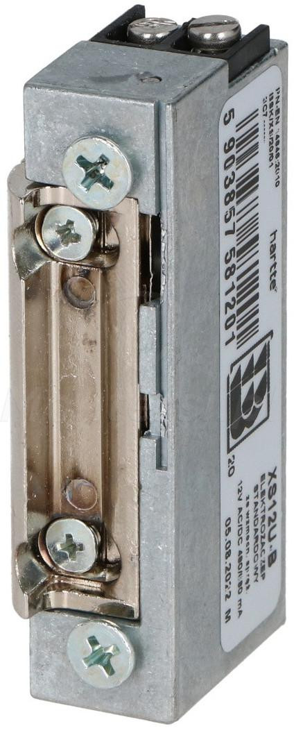 Hartte XS12U-B - elektrický otvárač série XS (R5) 12 V AC/DC, štandard so zosilnenou pružinou, šírka 16,2 mm