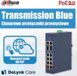 Switch DAHUA CHS4212-8GT-110 – priemyselný riadený PoE switch, 8 × PoE, 2 × SFP, 2 × RJ45 uplink – Obrázok 4